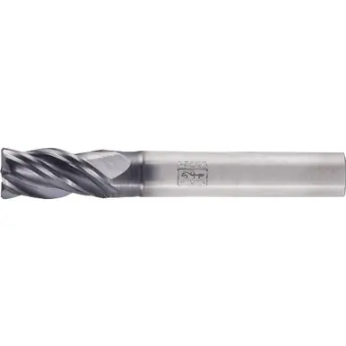 PFERD 23003048 Chamfered End Mill, 4-flutes, 3/8" Dia, 3/4" APMX, 2-1/2" OAL, Cyl. Shank