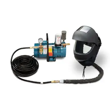 ALLEGRO 9251-01 - 1-Worker EZ Air Flex Grinding/Welding Air Shield SAR System w/ 50‘ Hose