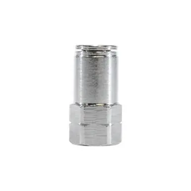 Midland Industries 20032NIC - Adapter w/ Nickel Collet, 1/8" Push to Connect x 1/8" FPT, Brass,
