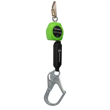 Safewaze 024-5420 - Latitude 11‘ Single Web SRL-P Carabiner, Rebar Hook