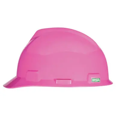 MSA 10155230 V-Gard Protective Cap, Fas-Trac III, 6 1/2 - 8, Hot Pink