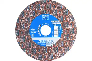 PFERD 48242 - POLINOX Unitized Wheel, 6" x 1/8 x 1, Coarse, Medium-Hard, 6AC, Aluminum oxide (5pk)