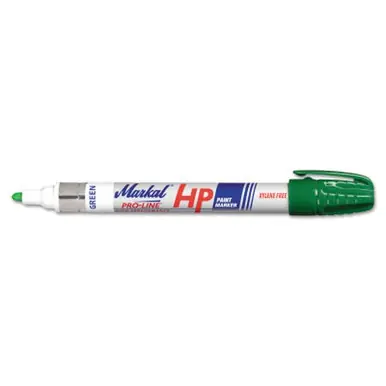 MARKAL 96966 PRO-LINE HP Paint Marker, 1/8 in Tip, Medium, Green (12pk)