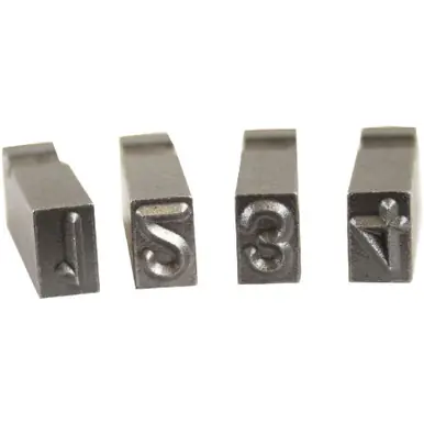 CH Hanson 27639 - 3/8" Steel Type Number Sets