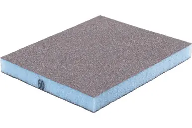 PFERD 46404 - Sanding sponge with 2 abrasive sides, 4" x 4-3/4, 60 Grit, Aluminum oxide (5pk)