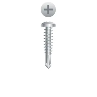 Strong-Point 4P84 - 8-18 x 1/2" Pan Head Screw, 410SS 10000ct