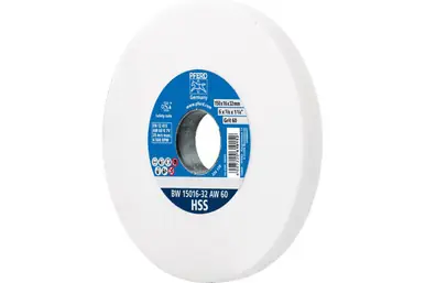 PFERD 61718 - Vitrified Bench Wheel, HSS, 6" x 5/8 x 1-1/4, 60 Grit, Aluminum Oxide
