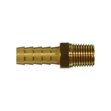 Midland Industries 32017L - Rigid Adapter, 1/2" Hose Barbed x 1/2" MPT, Brass