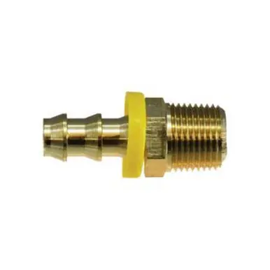 Midland Industries 30218 - Straight Adapter, 1/2" Push-On Hose Barbed x 1" NPT(M)F, Brass