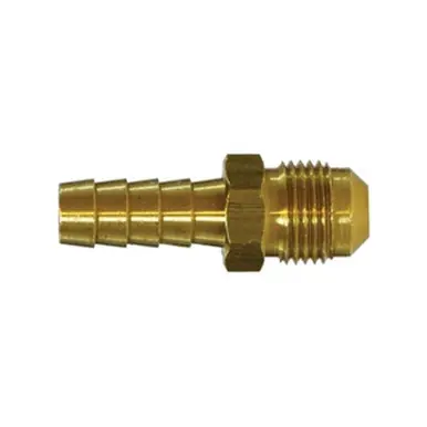 Midland Industries 32084SS - Adapter, 3/8" Hose Barbed x 3/8" 45° Flared, Stainless Steel