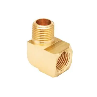 Midland Industries 23400X12 - 90° Street Elbow, 3/4" MPT x 3/4" FPT, Brass