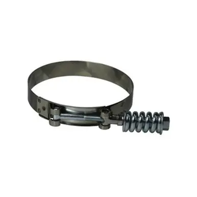 Midland Industries 844525 - Spring Loaded T-Bolt Hose Clamp, 5-1/4" Min. Clamp Dia., 300 Stainless