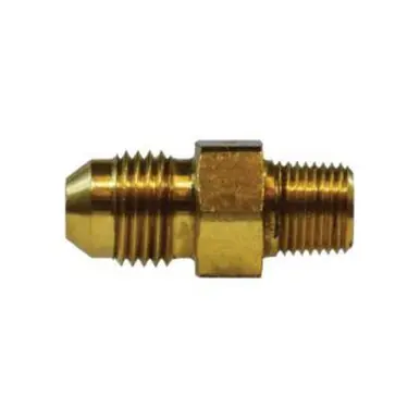 Midland Industries 28713 - Straight Adapter, 3/4" Male JIC x 3/4" MIP, 1.85" Brass