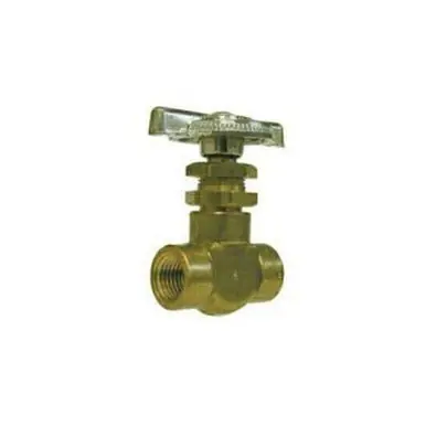 Midland Industries 46780 - Regular Style Straight Needle Valve, 1/8" Nominal, FPT, Brass Body