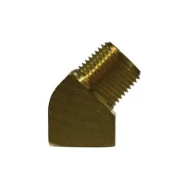 Midland Industries 28240 - 45° Street Elbow, 3/8" MIP x 3/8" FIP, Brass