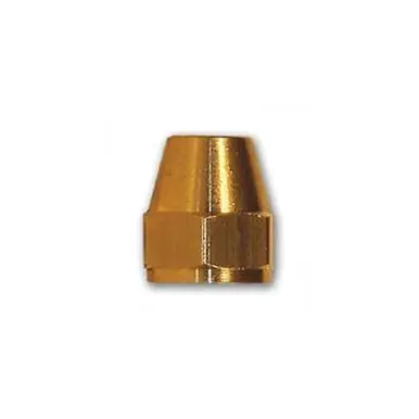 Midland Industries LF41SR-108 - Short Reducing Nut, 5/8 x 1/2" Female Flared, Brass