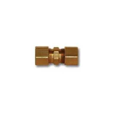 Midland Industries 262X3 - Union, 3/16" Compression x 3/16" Compression, Brass
