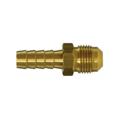 Midland Industries 32084 - Adapter, 3/8" Hose Barbed x 3/8" Male BSPT 45° Flared, Brass