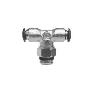 Midland Industries 20107N - Swivel Branch Tee, 3/8" Tube OD x 1/4" MIP x 3/8" Tube OD, Brass,