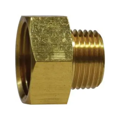 Midland Industries 30088LF - Rigid Adapter, 3/4" FGH x 1/2" NPT(M)F, Brass