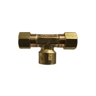 Midland Industries 700078-0606 - Branch Tee, 3/8" Compression x 3/8" Compression x 3/8" NPT(F)F,