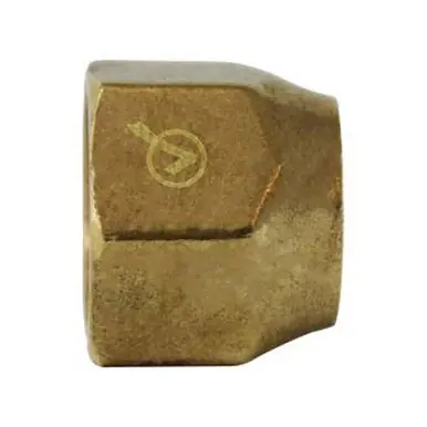 Midland Industries 704020-1008 - Short forged Nut, 5/8 x 1/2" Female SAE Flared, Brass