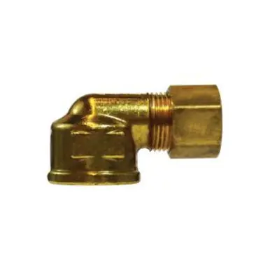 Midland Industries 18250 - 90° Elbow, 3/8" Compression x 3/4" NPT(F)F, Brass