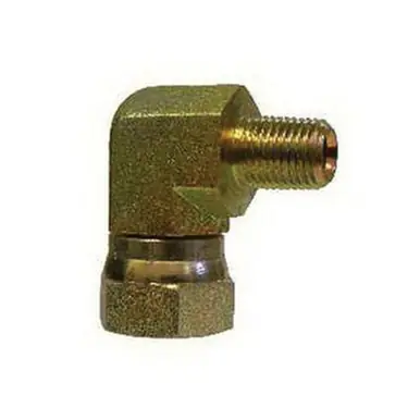 Midland Industries 1501168 - 90° Swivel Adapter Elbow, 1" Male Pipe x 1/2" FNPSM, Steel