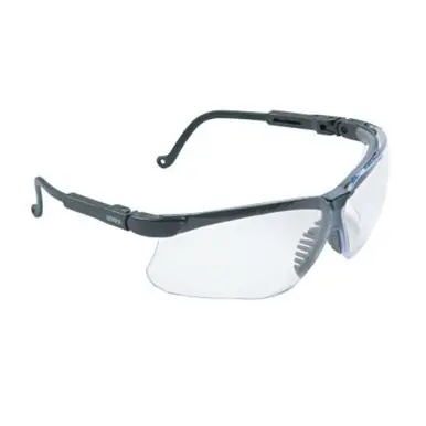 Honeywell S3200 Genesis Eyewear, Clear, Polycarbonate, Ultra-dura, Black