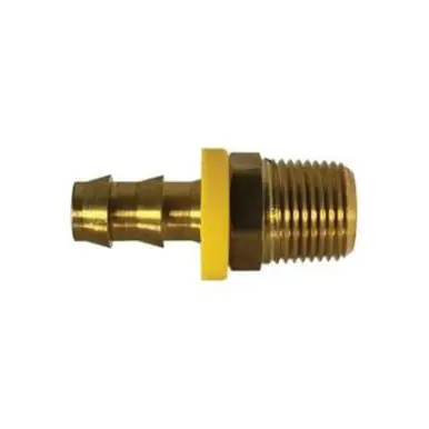 Midland Industries 30206LF - Adapter, 1/2" Push-On Hose Barbed x 3/8" MIP, Brass