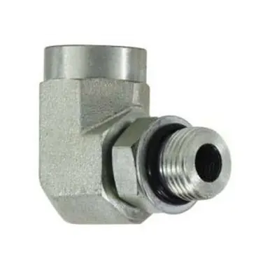 Midland Industries 6815NWO66 - 90° Elbow, 9/16" Female ORB x 9/16" Male ORB, Steel