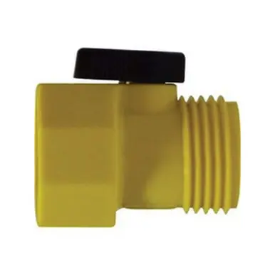 Midland Industries 30163 - Ball Valve, 3/4" Nominal, FGH x MGH, 35 to 100° F, Plastic Body