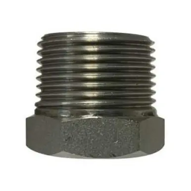 Midland Industries 63514B1 - Barstock Hex Bushing, 1-1/4" MPT x 1/4" FPT, Stainless Steel