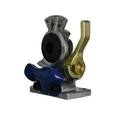 Midland Industries 39531 - Lever-Style Emergency Shut-Off Gladhand w/ Flange Mount, Rubber Seal,
