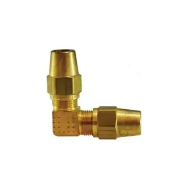Midland Industries 38199 - 90° Elbow, 5/8" Tube OD x 5/8" Tube OD, Brass