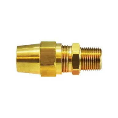 Midland Industries 38219 - Adapter, 1/4" Tube OD x 3/8" MIP, Brass