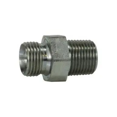 Midland Industries 782516 - Hex Nipple, 1" Male BSPP x 1" NPT(M), Steel