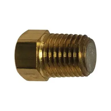Midland Industries 10605 - Fusible Pipe Plug, 1/8" SAE 45° Flared, Brass