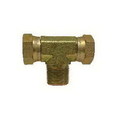 Midland Industries 160184 - Swivel Branch Tee, 1/2" FPT x 1/2" FPT x 1/4" MIP, Steel
