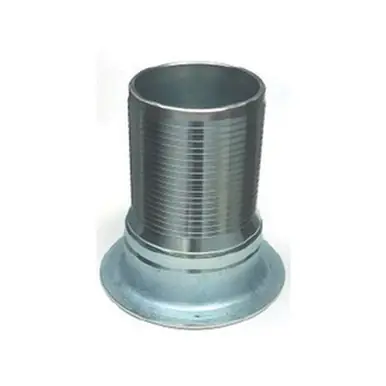 Midland Industries CNTB-200CR-S - Crimplok Turnback Nipple, 2" Barbed x 2" Steel