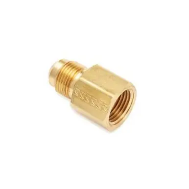 Midland Industries 246X6X2 - Adapter, 3/8" SAE 45° Male Flared x 1/8" NPT(F)F, Brass