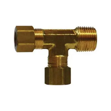 Midland Industries 18285 - Tee, 3/4" Compression x 3/4" Male NPTF x 3/4" Compression, Brass