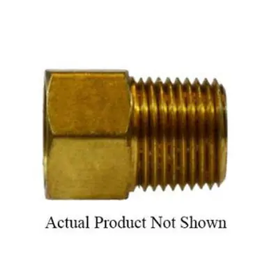 Midland Industries 12051 - Adapter, 1/2" Female Inverted Flared x 1/2" Male NPTF, Brass