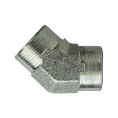 Midland Industries 550516 - 45° Elbow, 1" Female Pipe x 1" Female Pipe, Steel