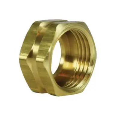 Midland Industries 30022 - Cut Hex Nut, 3/4" FGH, Brass