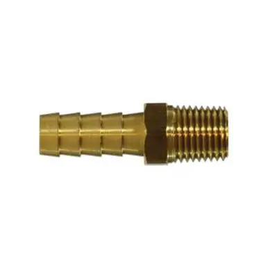 Midland Industries 201A-16F -Champion Brass Rigid Adapter, 1" Hose Barbed x 1" MPT, Brass