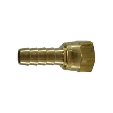 Midland Industries 32336C - Adapter, 3/8" Hose Barbed x 3/8" Female JIC, Brass