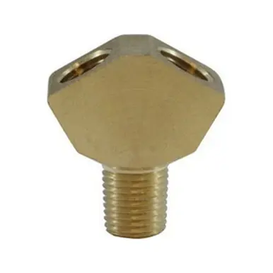 Midland Industries 28295 - Wye, 1/4" FIP x 1/4" FIP x 1/4" MIP, 1.56" Brass