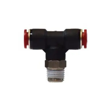 Midland Industries 20688 - Swivel Branch Tee, 12mm Push-In x 3/8" Push-In x 12mm Male BSPT,