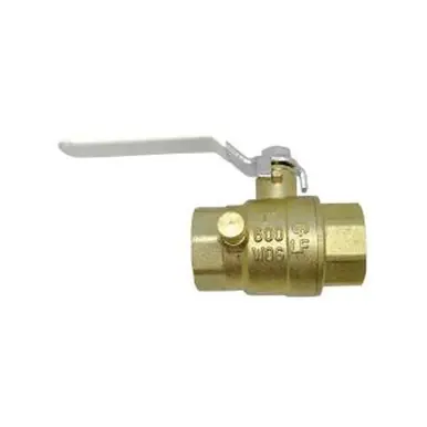 Midland Industries 941155LFD - Ball Valve w/ Drain, 1" Nominal, FIP x FIP, 600 psi WOG Pressure